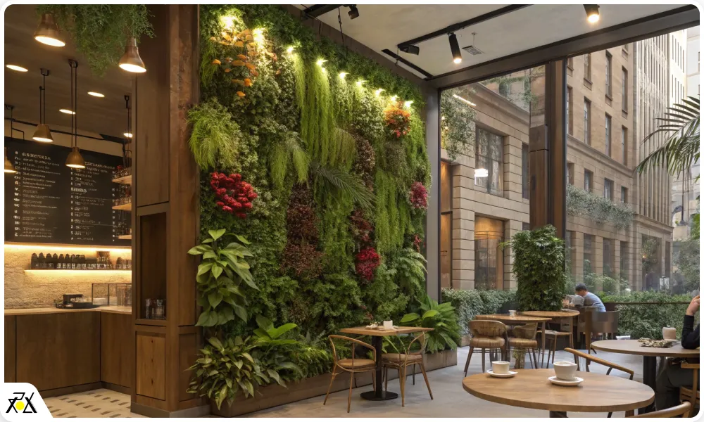 طراحی دیوار کافه